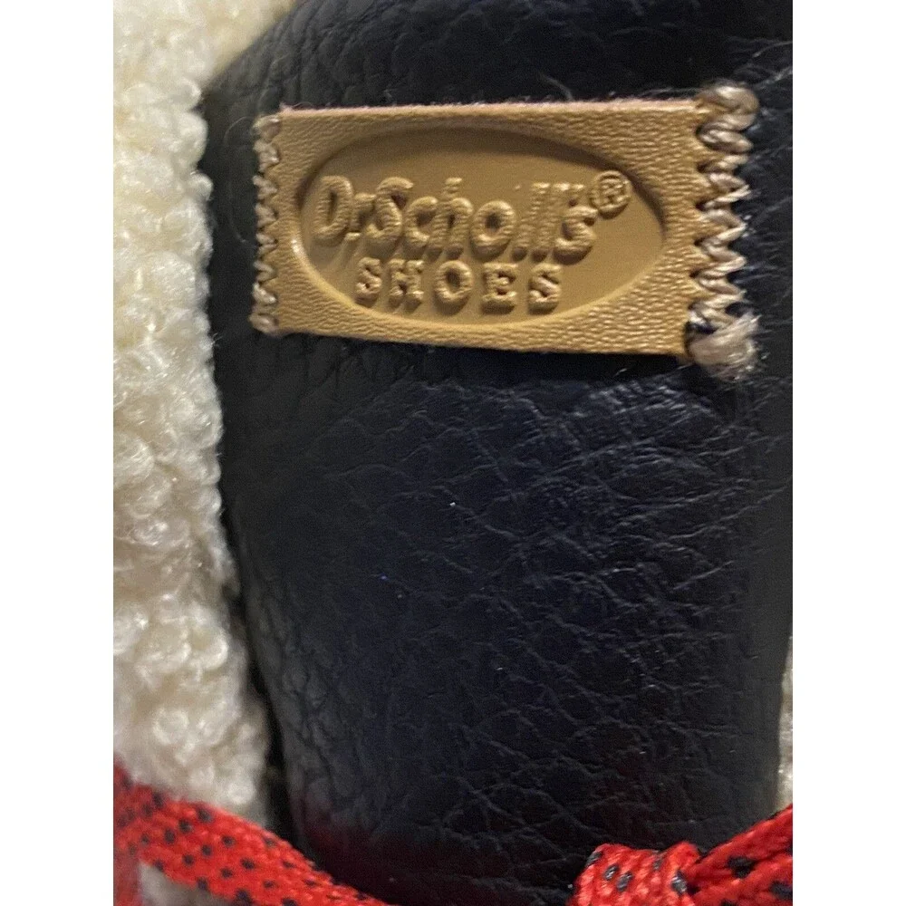 Dr Scholls Boots 9.5 M Lumberjack Lace Up Wedge Waterproof Ankle Booties Black